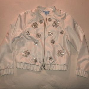 Draper James Embellished Bomber Jacket